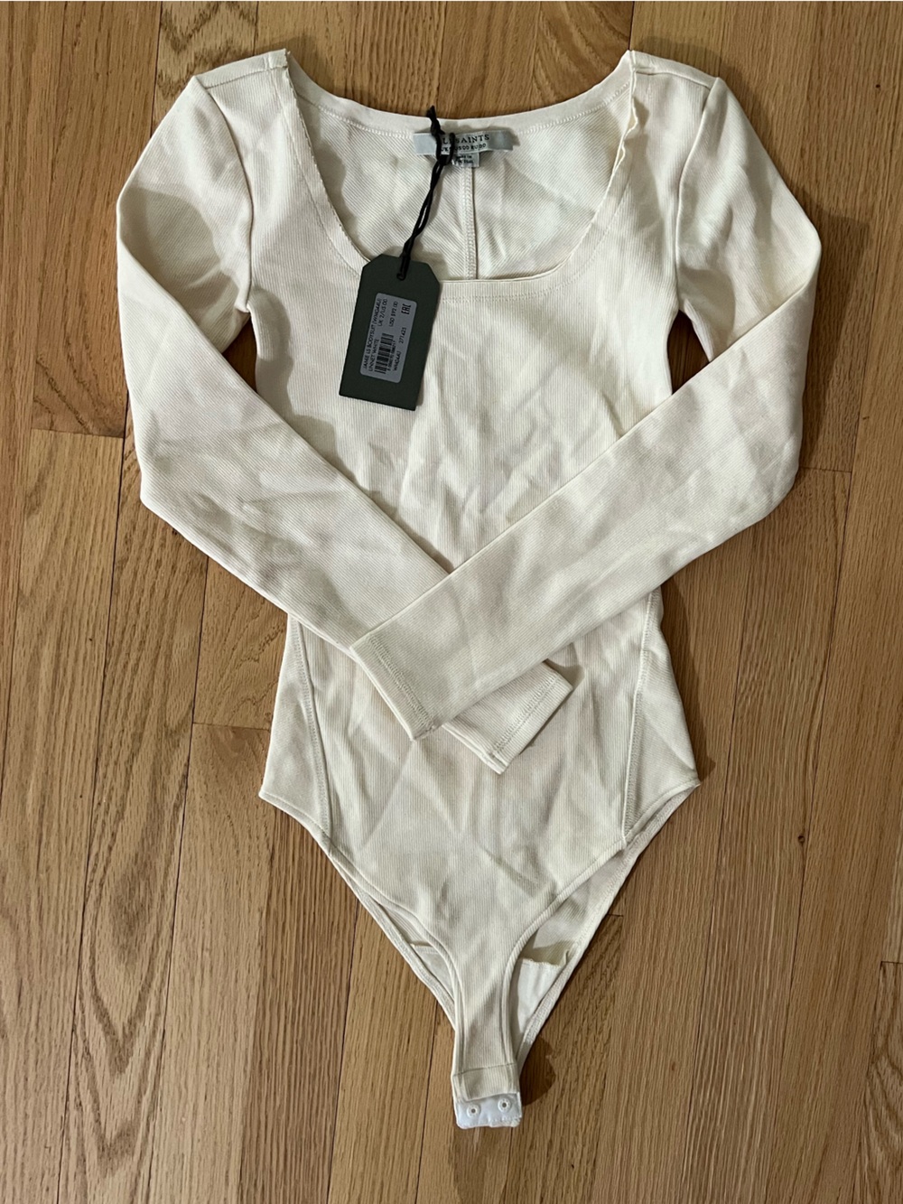 NWT AllSaints Jamie Long Sleeved Bodysuit Size 00